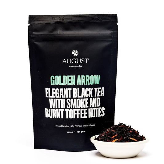 Da LBI Tea Golden Arrow smoky toffee black tea, 15-cup resealable pouch