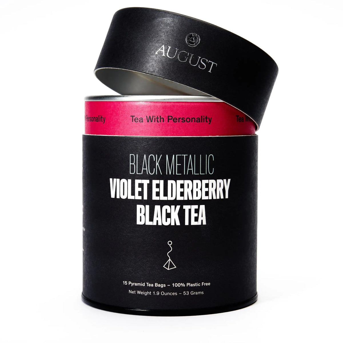 Black Metallic – Violet Elderberry Black Tea tea bags by Da LBI Tea, view 5