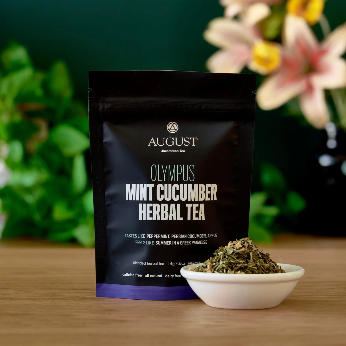 Da LBI Tea Olympus mint cucumber herbal tea, 4-cup sample pack