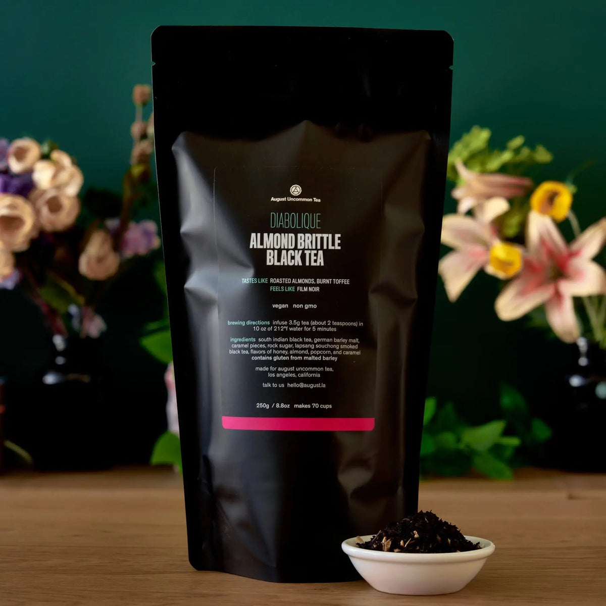Da LBI Tea Diabolique almond brittle black tea, 70-cup resealable pouch