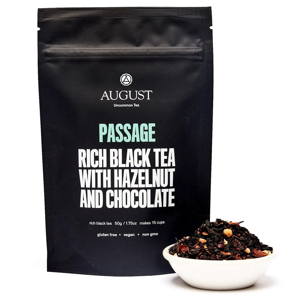 Da LBI Tea Passage hazelnut chocolate black tea, 15-cup resealable pouch