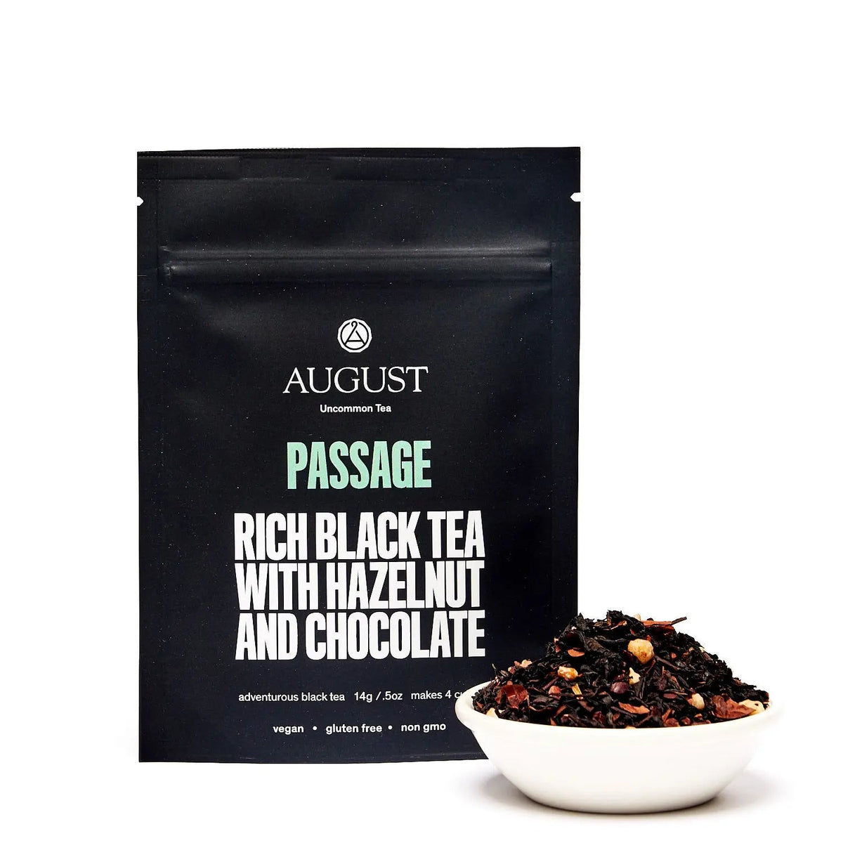 Da LBI Tea Passage hazelnut chocolate black tea, 4-cup sample pack