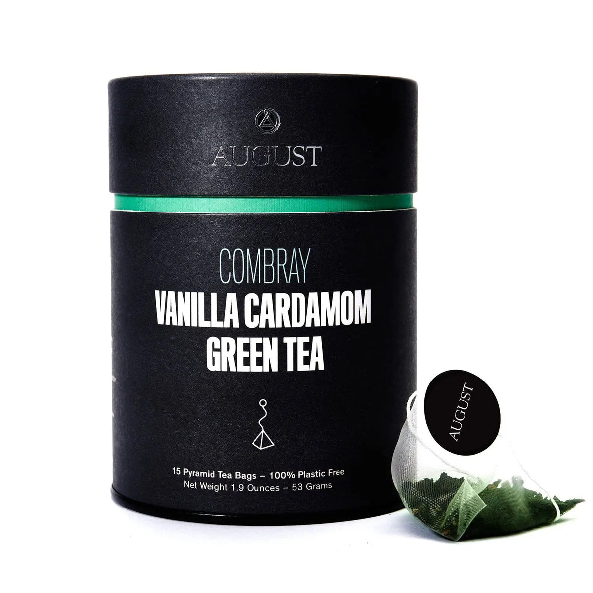 Da LBI Tea Combray vanilla cardamom green tea, pyramid tea bags with resealable pouch