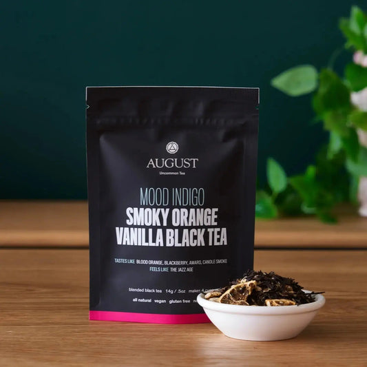 Da LBI Tea Mood Indigo smoky orange vanilla black tea, 4-cup sample pack