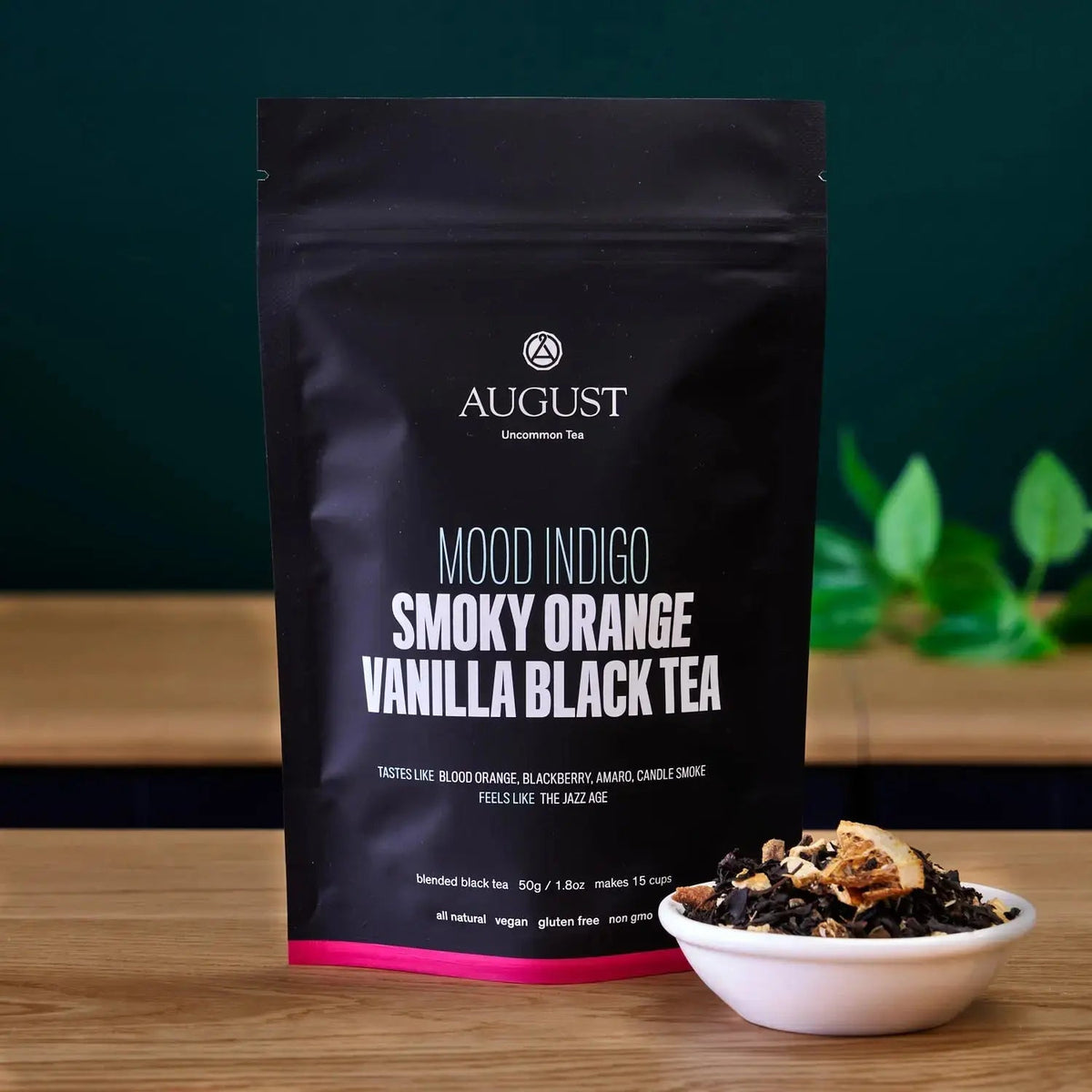 Da LBI Tea Mood Indigo smoky orange vanilla black tea, 15-cup resealable pouch