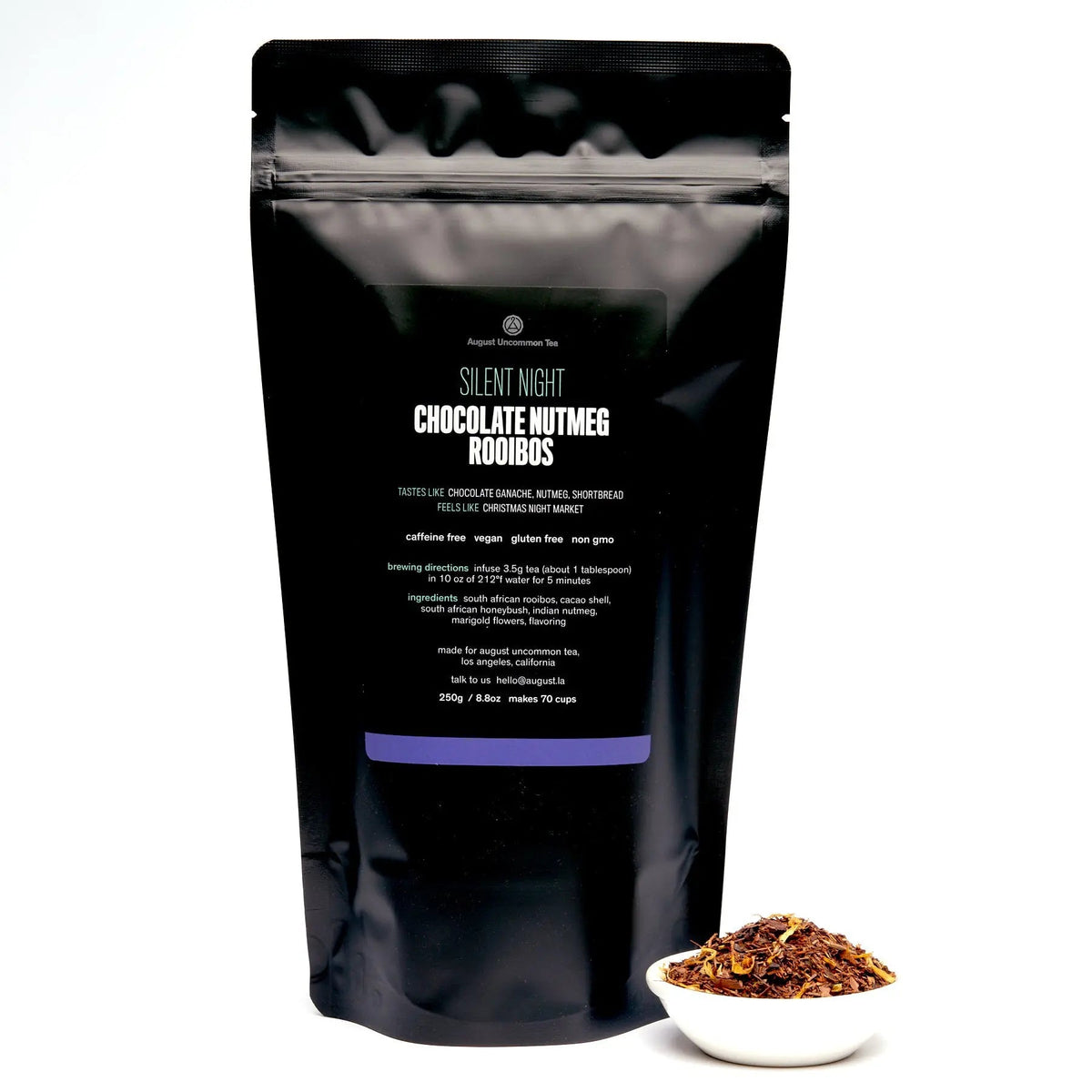 Da LBI Tea Silent Night chocolate nutmeg rooibos, 70-cup resealable pouch