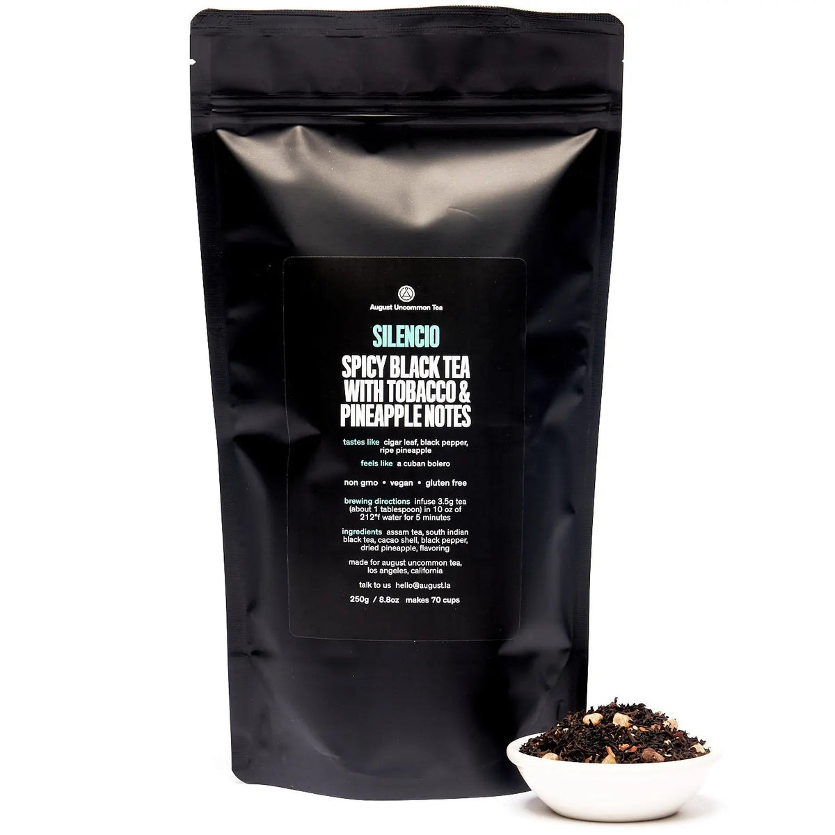 Da LBI Tea Silencio spicy pineapple black tea, 70-cup resealable pouch