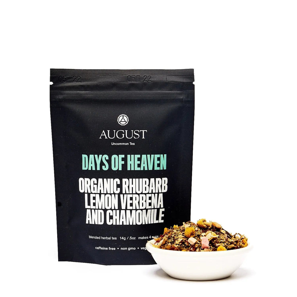 Da LBI Tea Days of Heaven rhubarb verbena chamomile tea, 4-cup sample pack