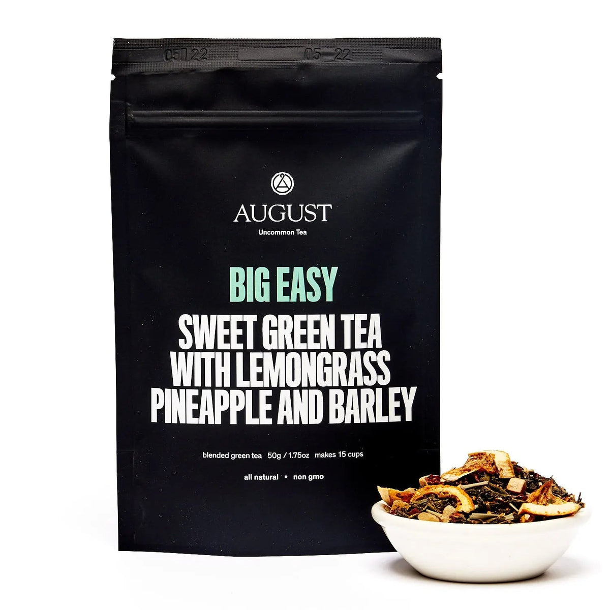 Da LBI Tea Big Easy pineapple caramel green tea, 15-cup resealable pouch