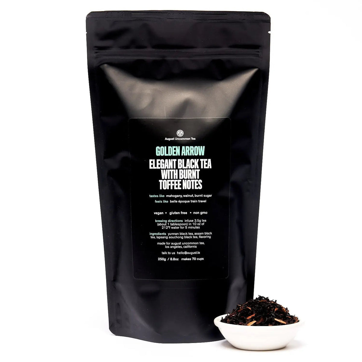 Da LBI Tea Golden Arrow smoky toffee black tea, 70-cup resealable pouch