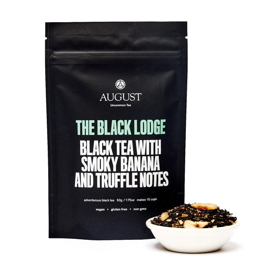 Da LBI Tea The Black Lodge smoky banana black tea, 15-cup resealable pouch