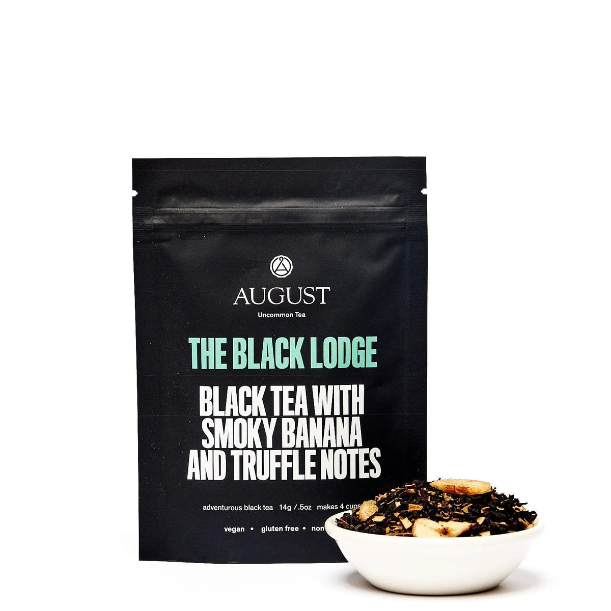 Da LBI Tea The Black Lodge smoky banana black tea, 4-cup sample pack