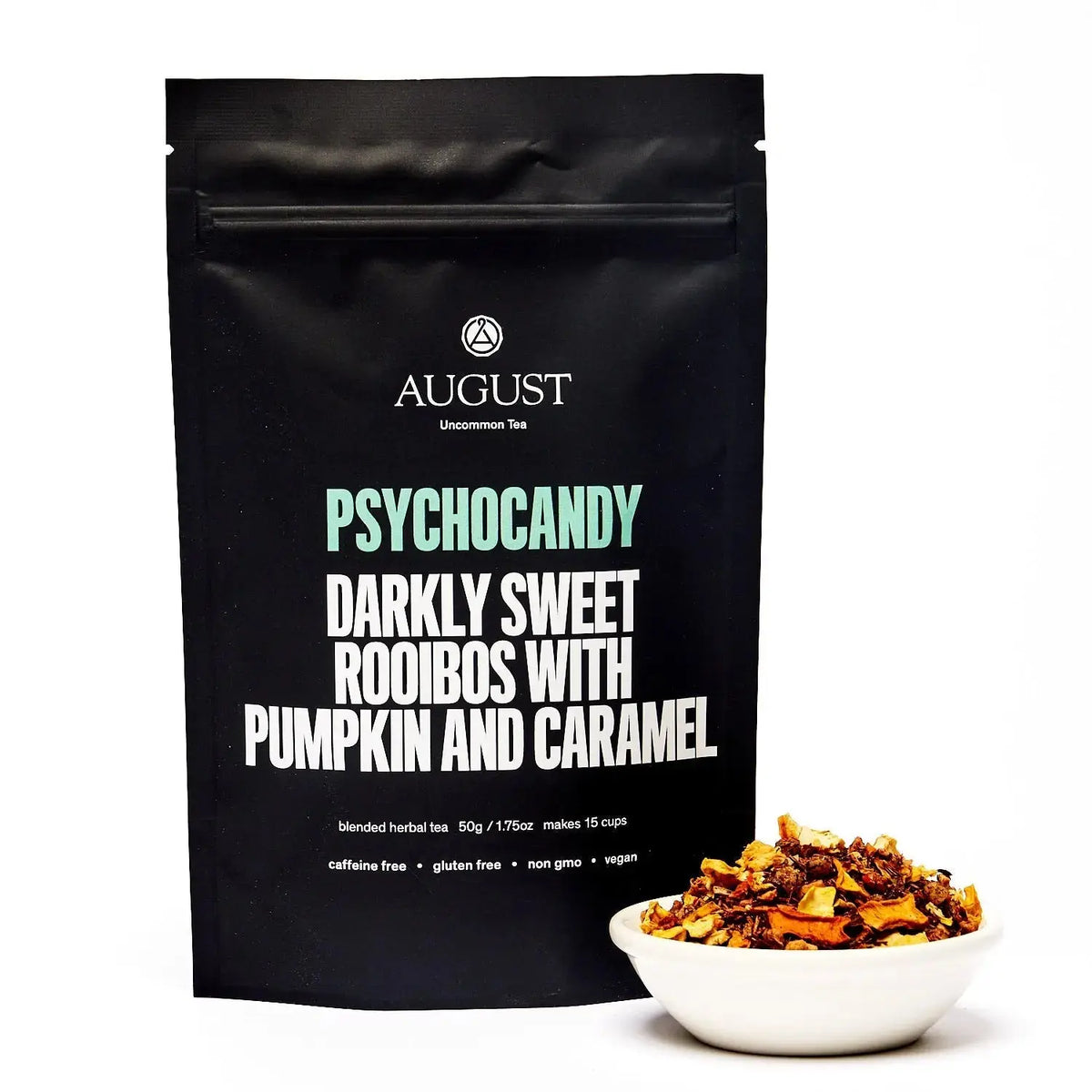 Da LBI Tea Psychocandy roasted pumpkin caramel rooibos tea, 15-cup resealable pouch