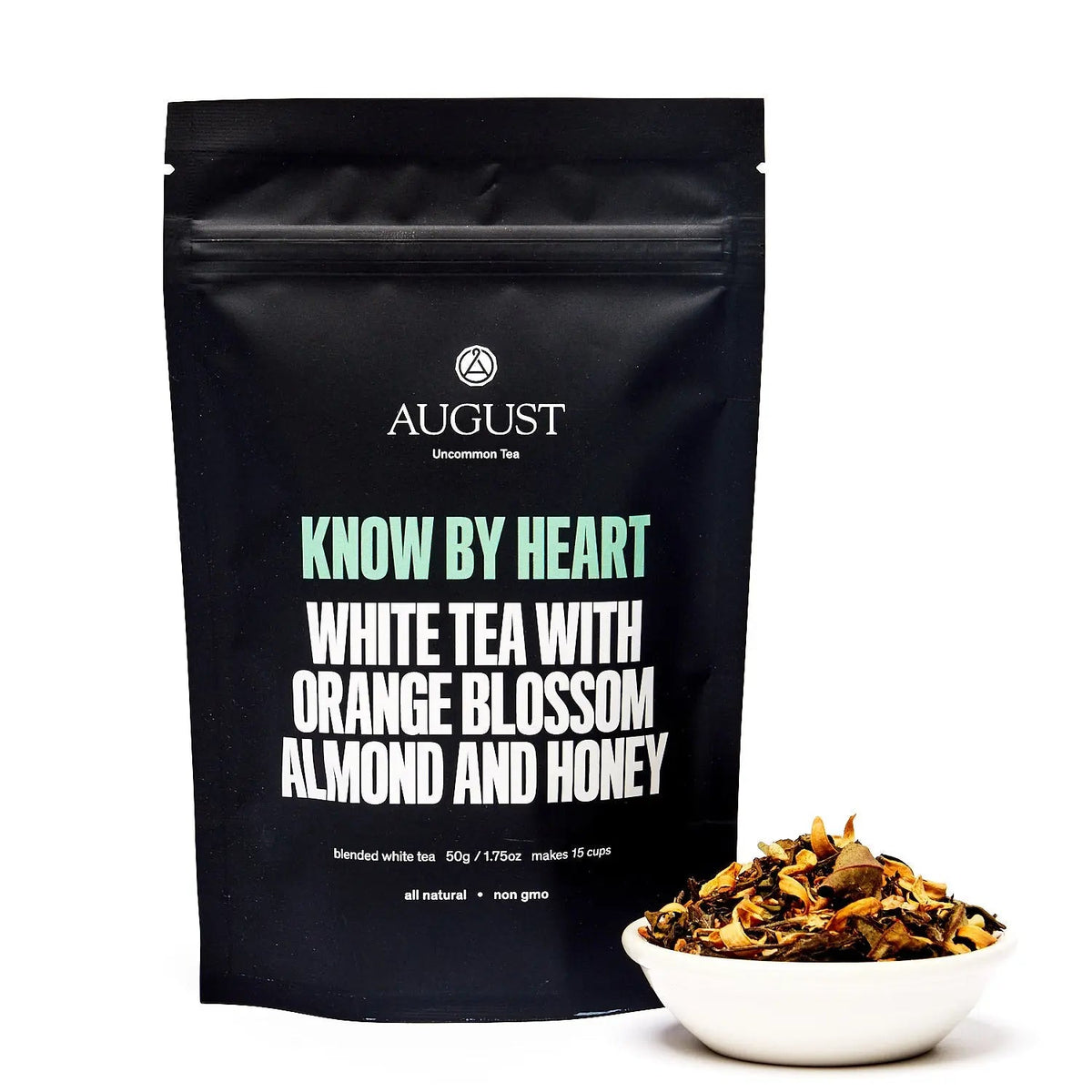 Da LBI Tea Know by Heart orange blossom almond white tea, 15-cup resealable pouch