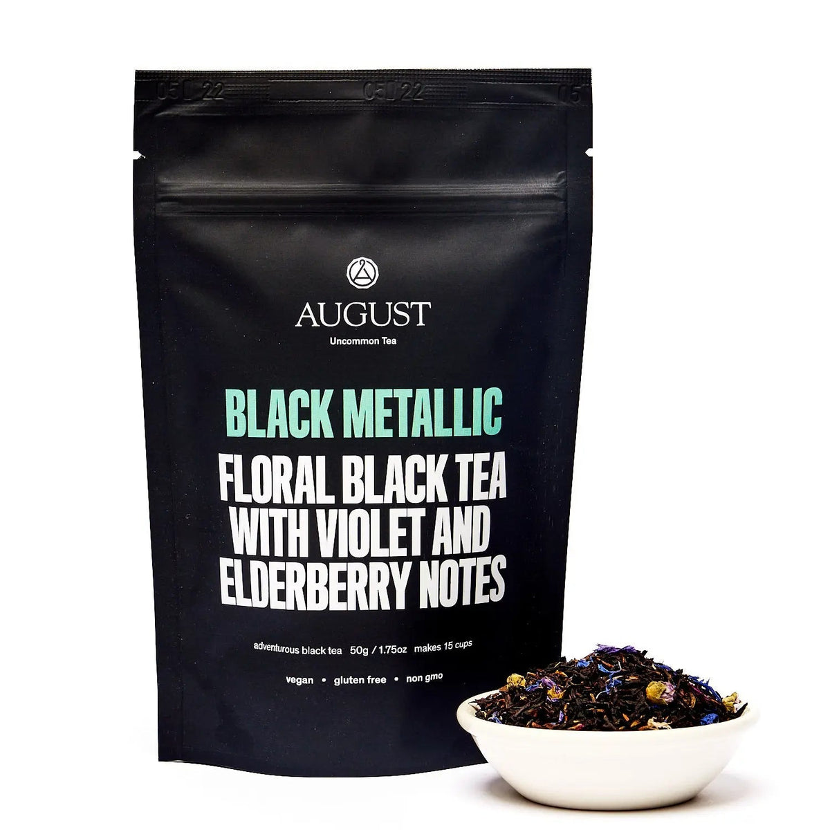 Da LBI Tea Black Metallic violet elderberry black tea, 15-cup resealable pouch