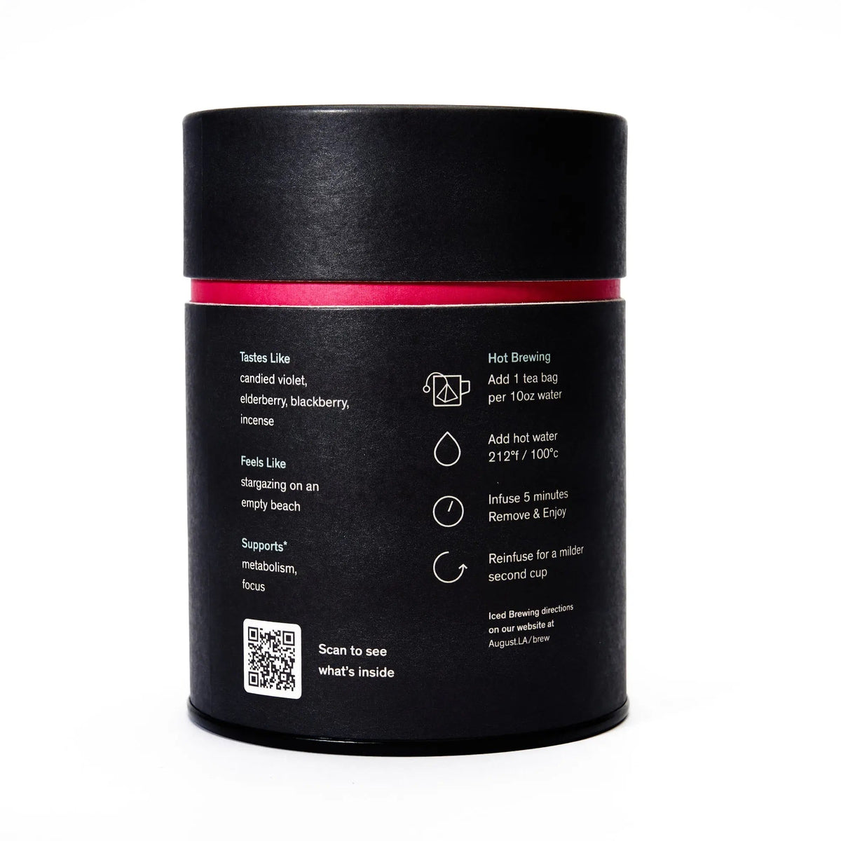 Black Metallic – Violet Elderberry Black Tea tea bags by Da LBI Tea, view 3