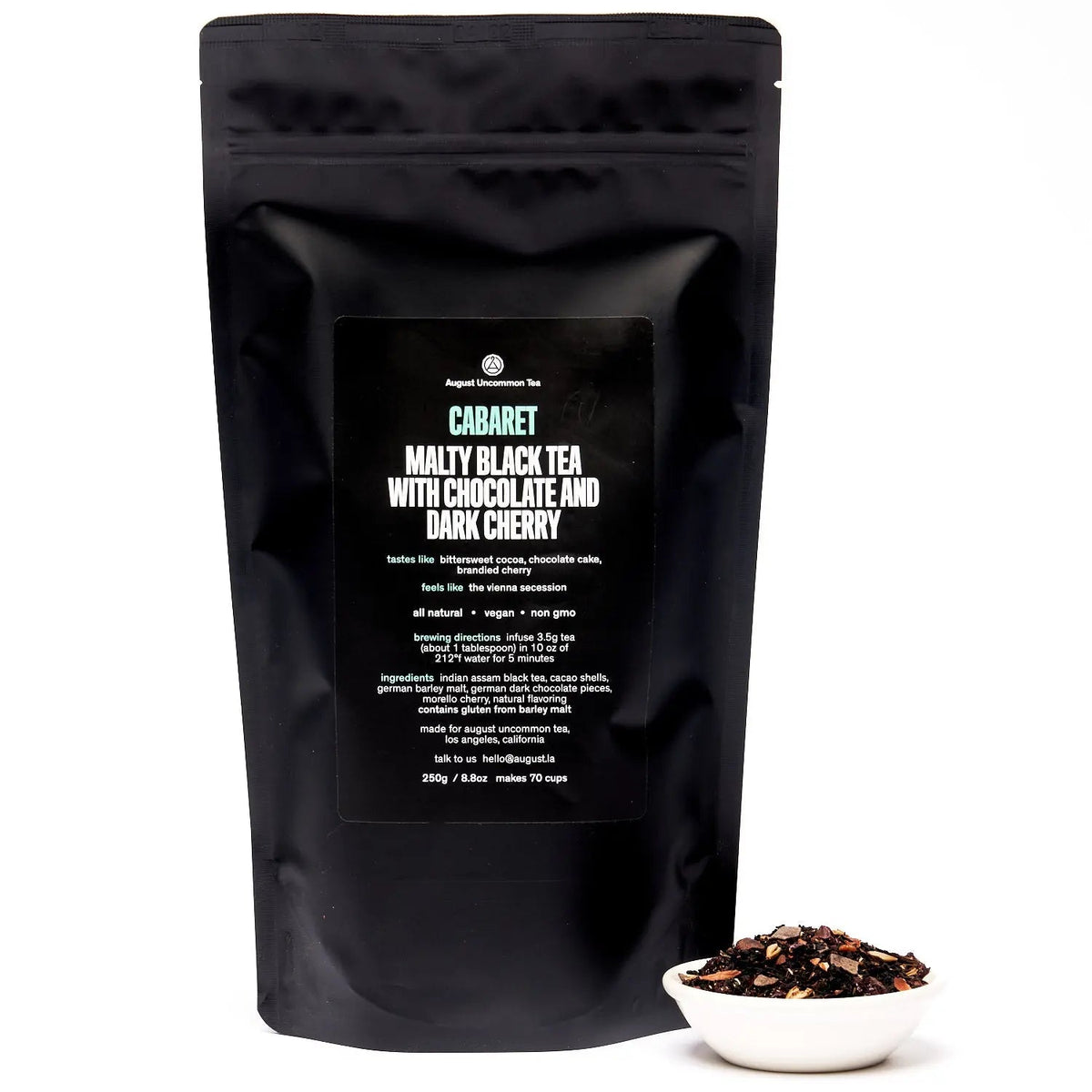 Da LBI Tea Cabaret cherry chocolate black tea, 70-cup resealable pouch
