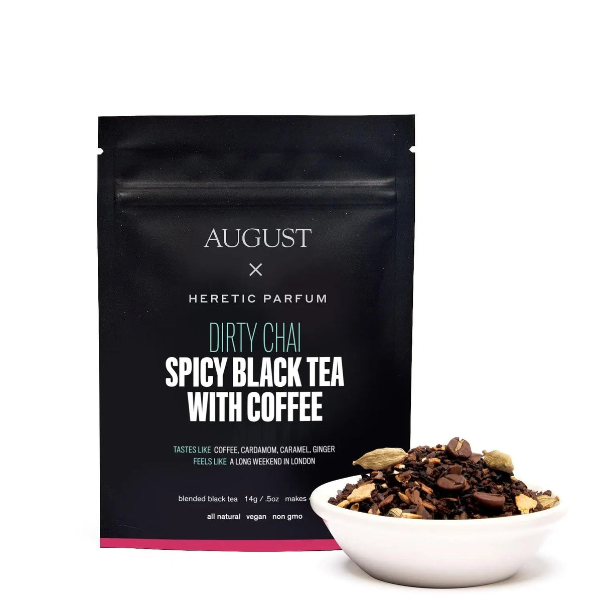 Da LBI Tea Dirty Chai spicy black tea with coffee, 4-cup sample pack