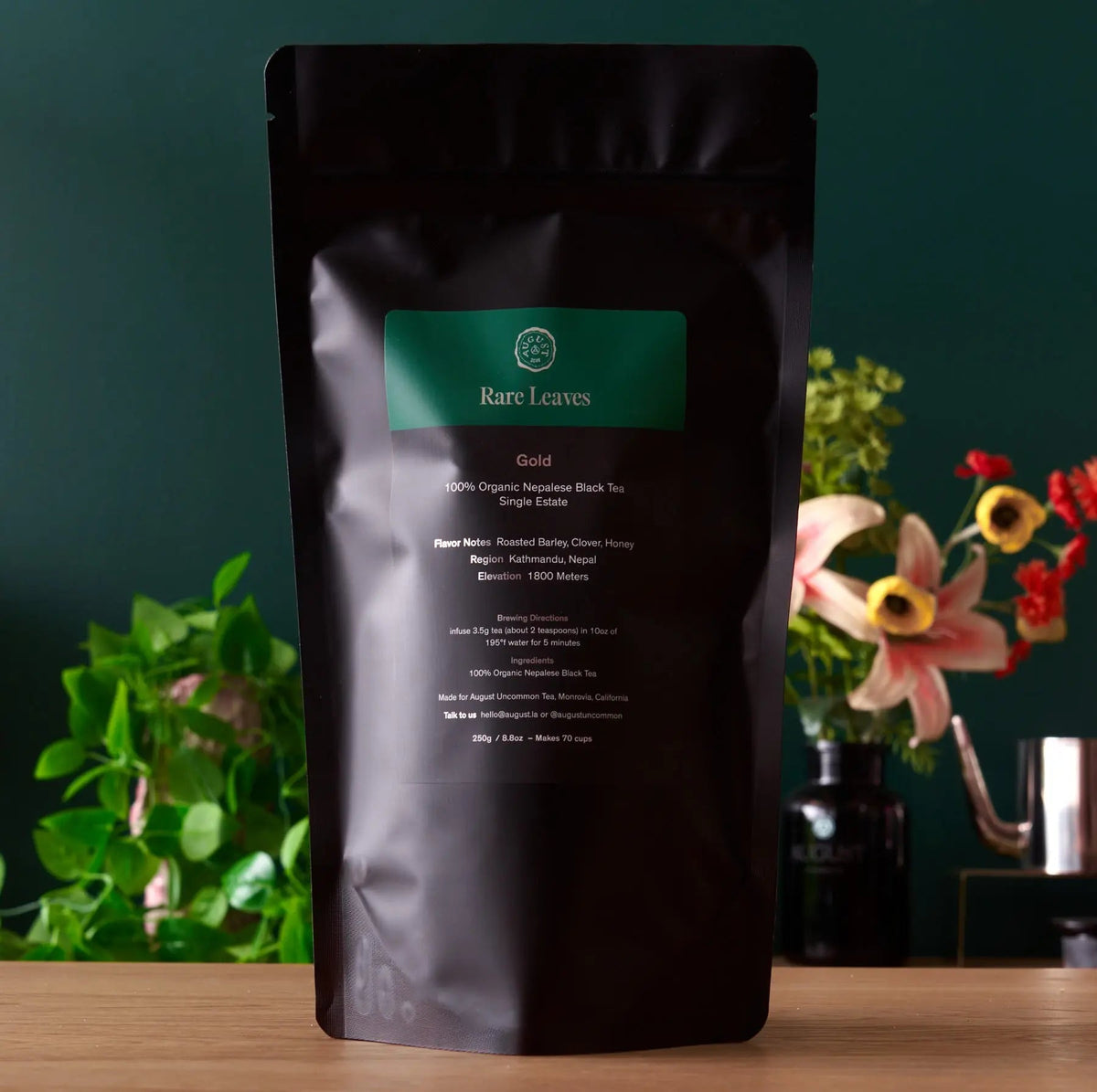 Da LBI Tea Rare Leaves Gold single estate nepalese black tea, 70-cup resealable pouch