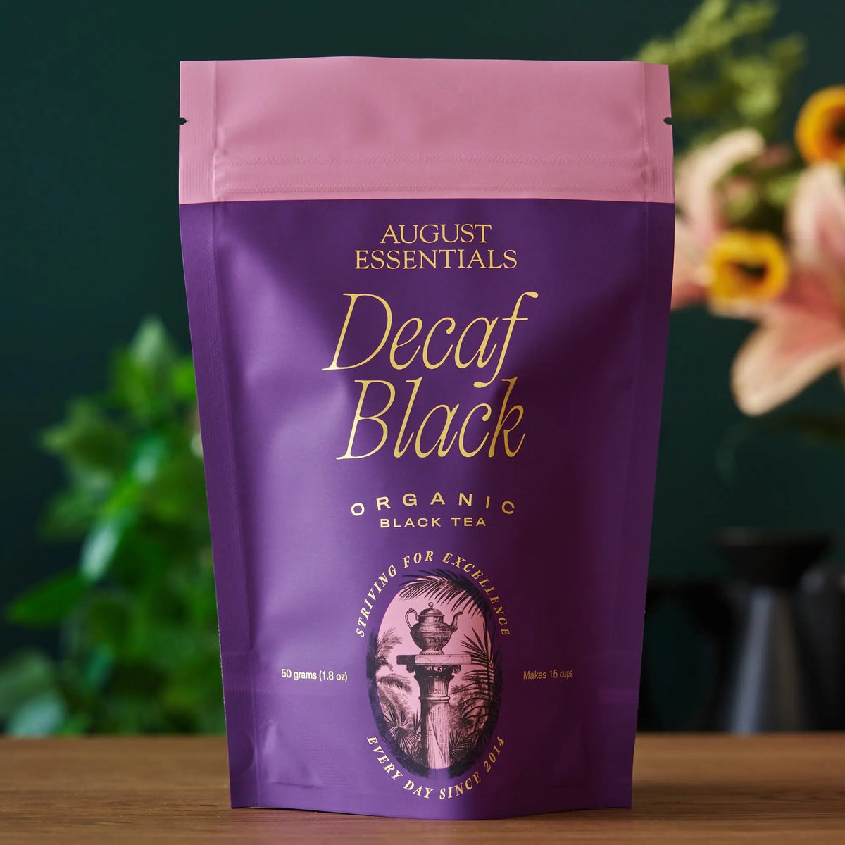 Da LBI Tea Essentials Decaf Black Tea, 15-cup resealable pouch