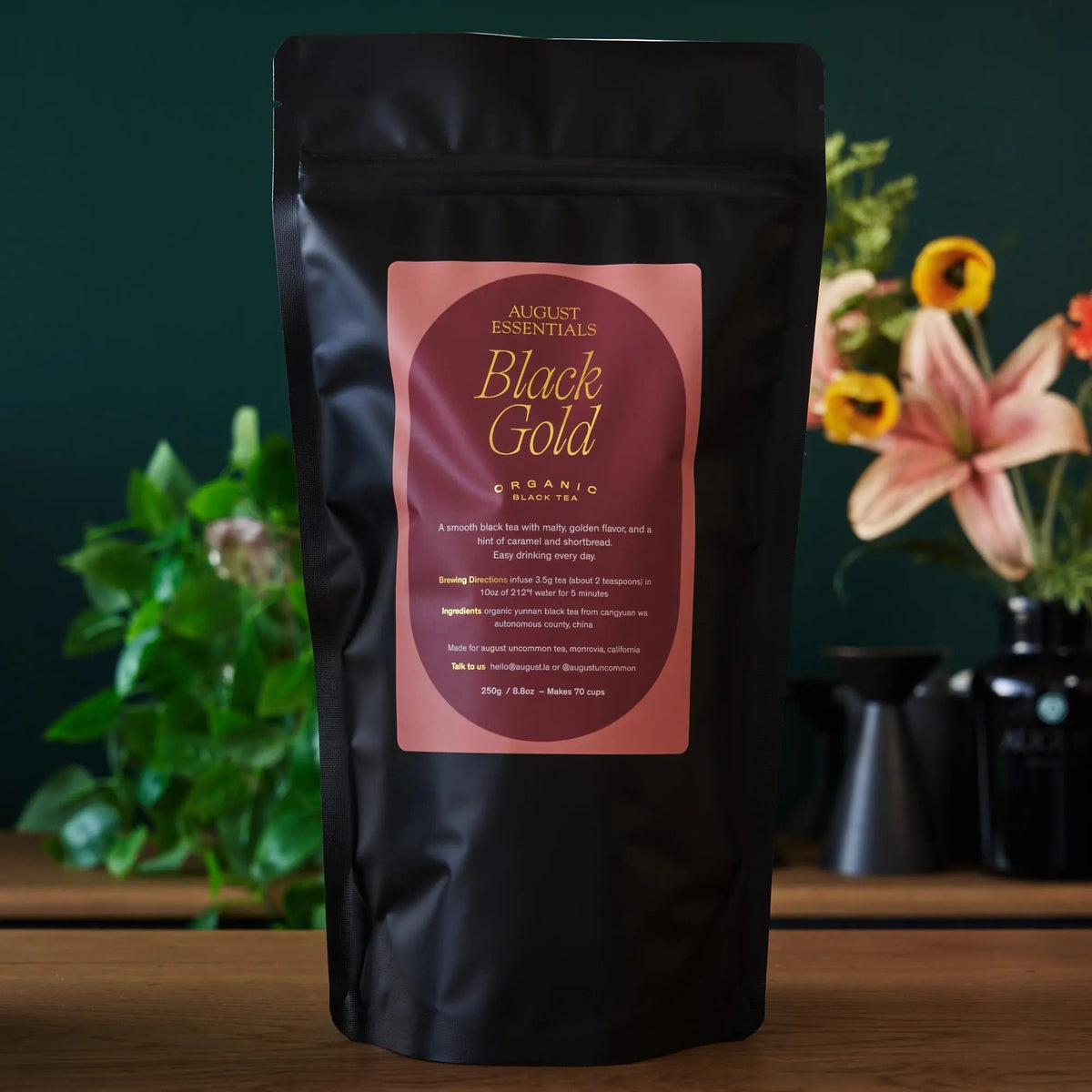 Da LBI Tea Essentials Black Gold Black Tea, 70-cup resealable pouch