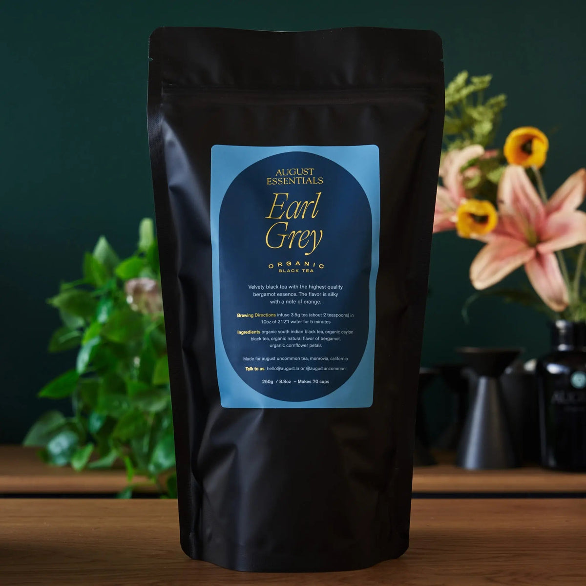 Da LBI Tea Essentials Earl Grey Black Tea, 70-cup resealable pouch
