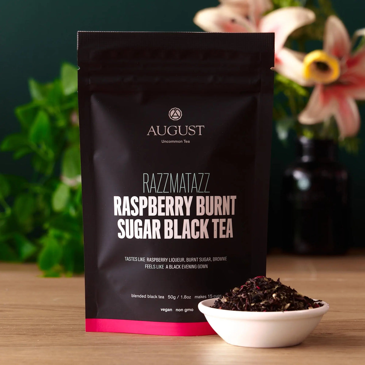 Da LBI Tea Razzmatazz raspberry burnt sugar black tea, 15-cup resealable pouch