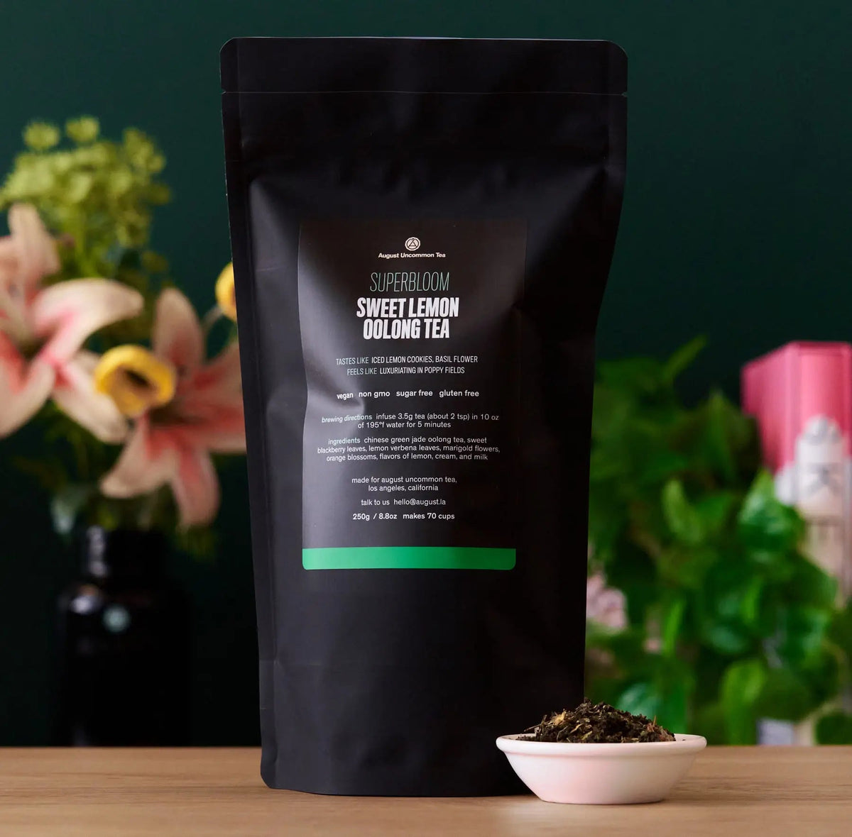 Da LBI Tea Superbloom sweet lemon oolong green tea, 70-cup resealable pouch