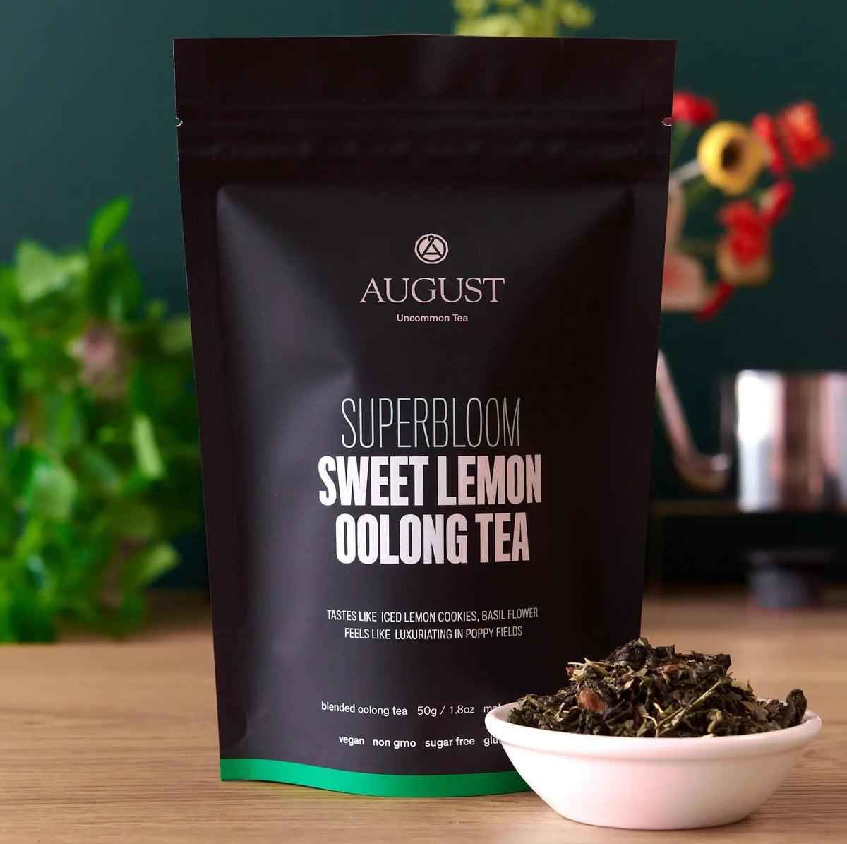Da LBI Tea Superbloom sweet lemon oolong green tea, 15-cup resealable pouch
