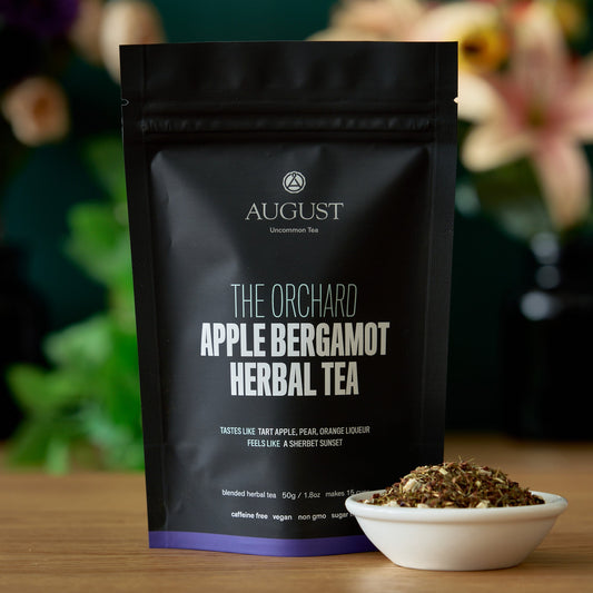 Da LBI Tea The Orchard apple bergamot herbal tea, 15-cup resealable pouch