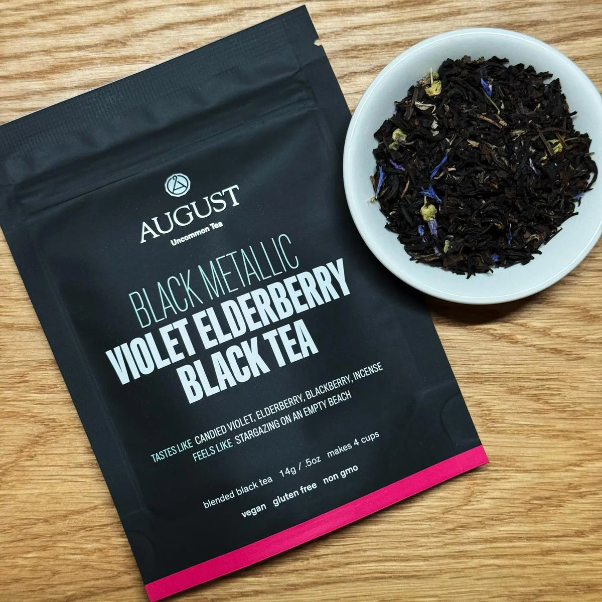 Black Metallic – Violet Elderberry Black Tea by Da LBI Tea, view 6