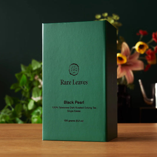 Da LBI Tea Rare Leaves Black Pearl single estate taiwanese dark roasted oolong tea, gift box