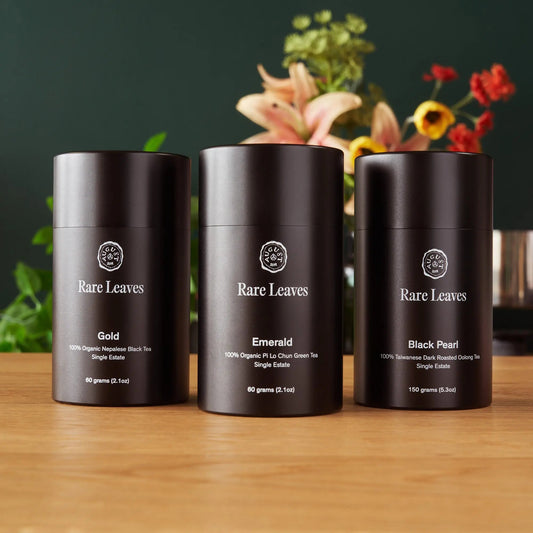 Da LBI All the Rare Leaves gift set of three single-origin teas in tins, gift set of three tins