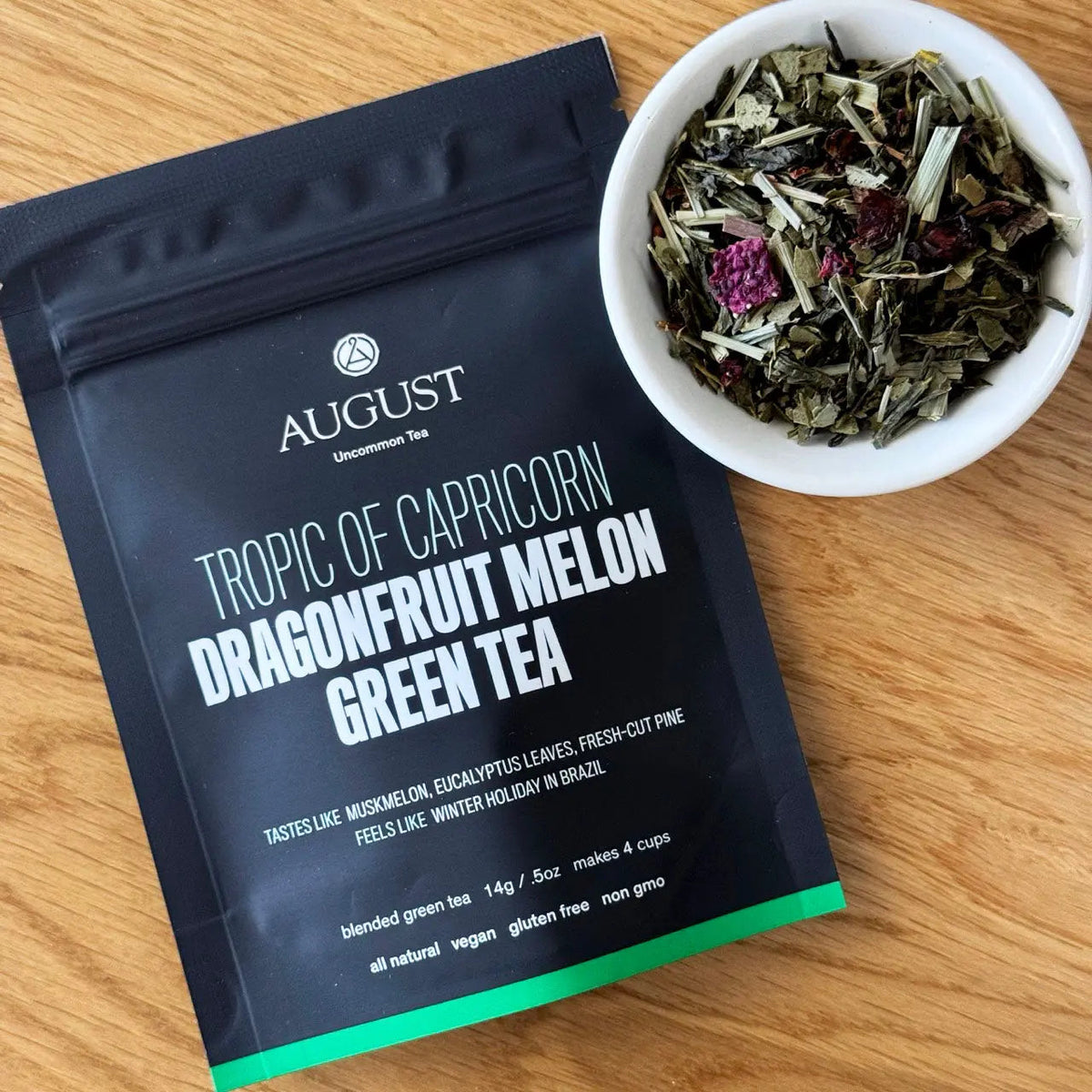 Da LBI Tea Tropic of Capricorn dragonfruit melon green tea, 4-cup sample pack